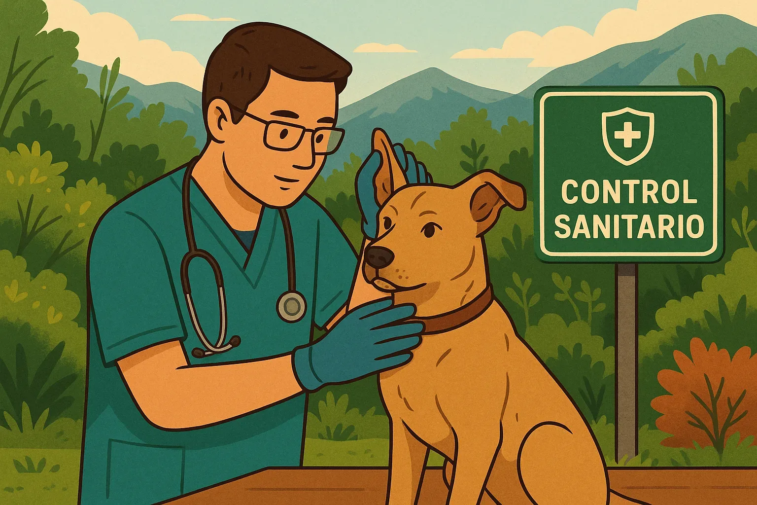 Veterinarios en controles fronterizos